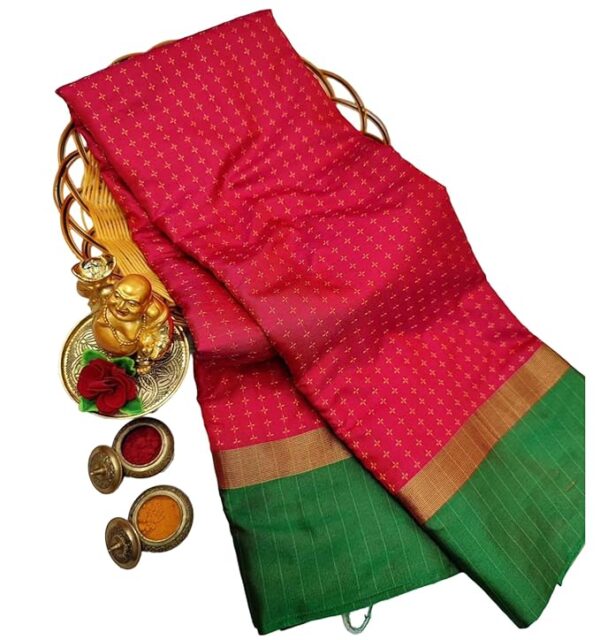VJ Fashion Women Woven Soft Silk Saree With Blouse Piece_freesize - Image 5