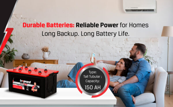 Livguard INVERTUFF Short Tubular Jumbo 150 Ah Battery with 36+24 Months Max Warranty and Extra Long Life*